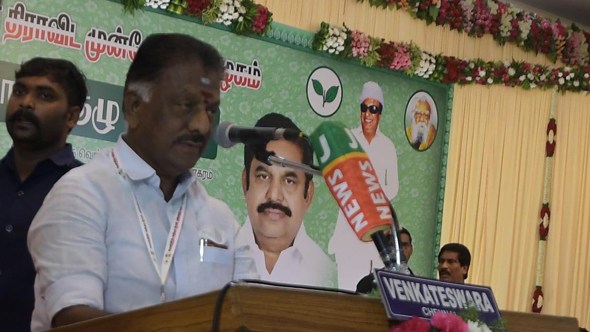 OPS moves HC with plea to stall AIADMK’s July 11 general council meet