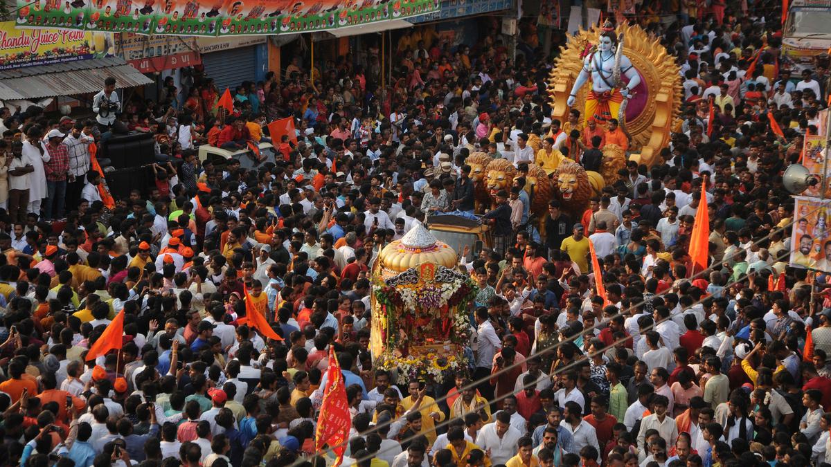 Rama Navami Shobha yatra passes off peacefully - The Hindu