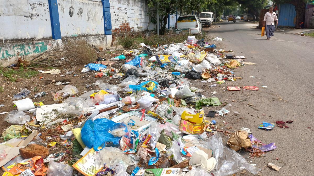 Unpleasant smell across Dindigul as small number of conservancy workers turn up
