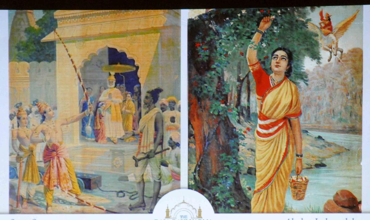 Rare paintings of Raja Ravi Varma were displayed at an event organized by the Raja Ravi Varma Heritage Foundation in Coimbatore. 