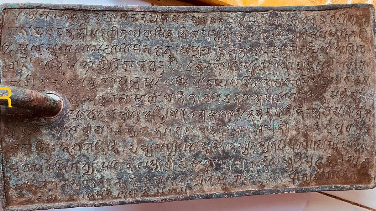 Inscribed copper plates from the 8th century unearthed in Telangana