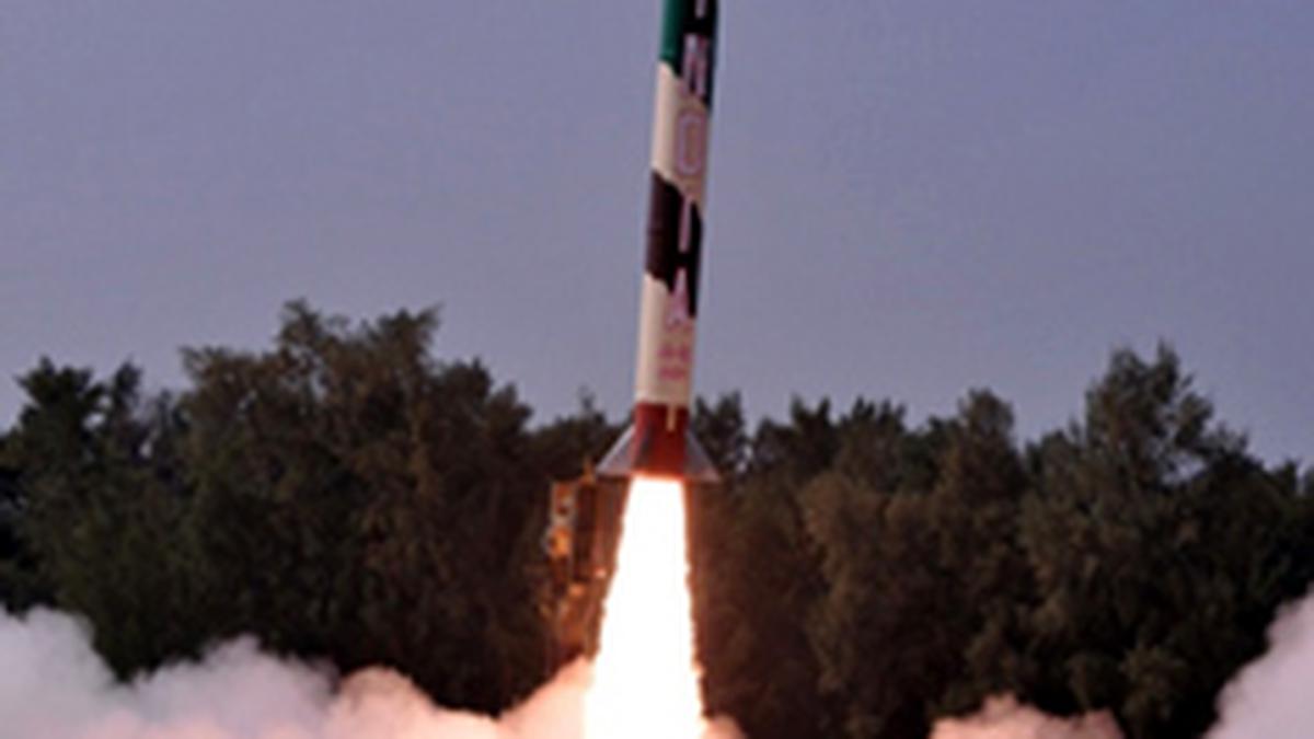 India successfully conducts training launch of short-range ballistic missile Agni-1