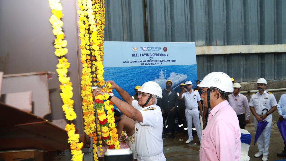 Keel laying of eighth anti-submarine warfare ship held