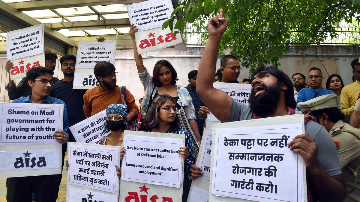 Agnipath protest: man arrested for ‘instigating’ agitators