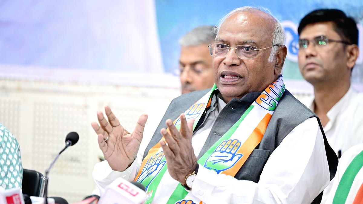 Mallikarjun Kharge writes to opposition leaders on 'discrepancies' in polling data released by EC