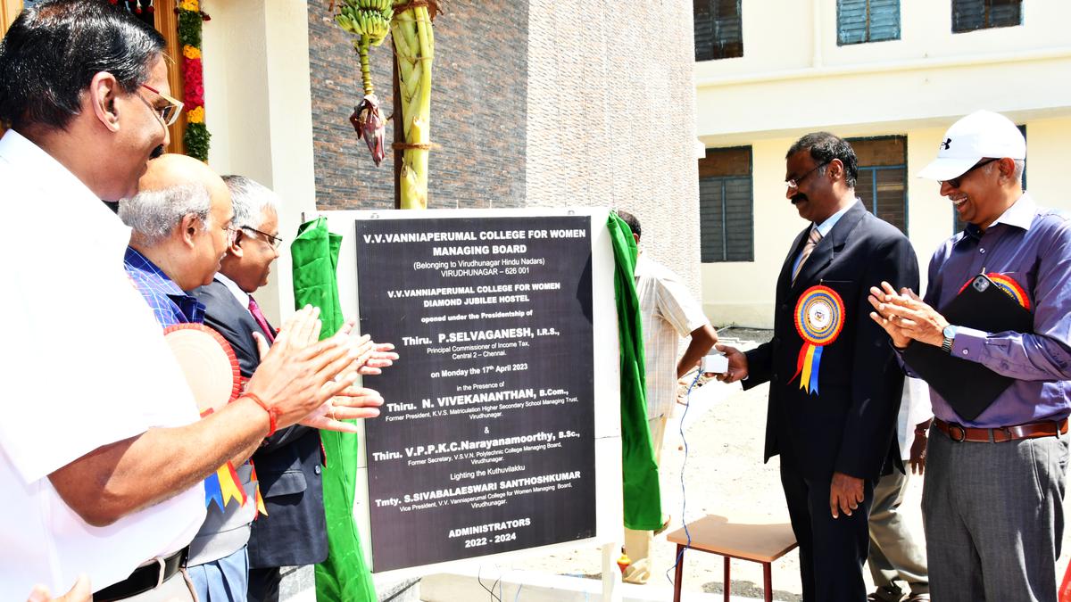 Diamond Jubilee hostel inaugurated at VVV College for Women