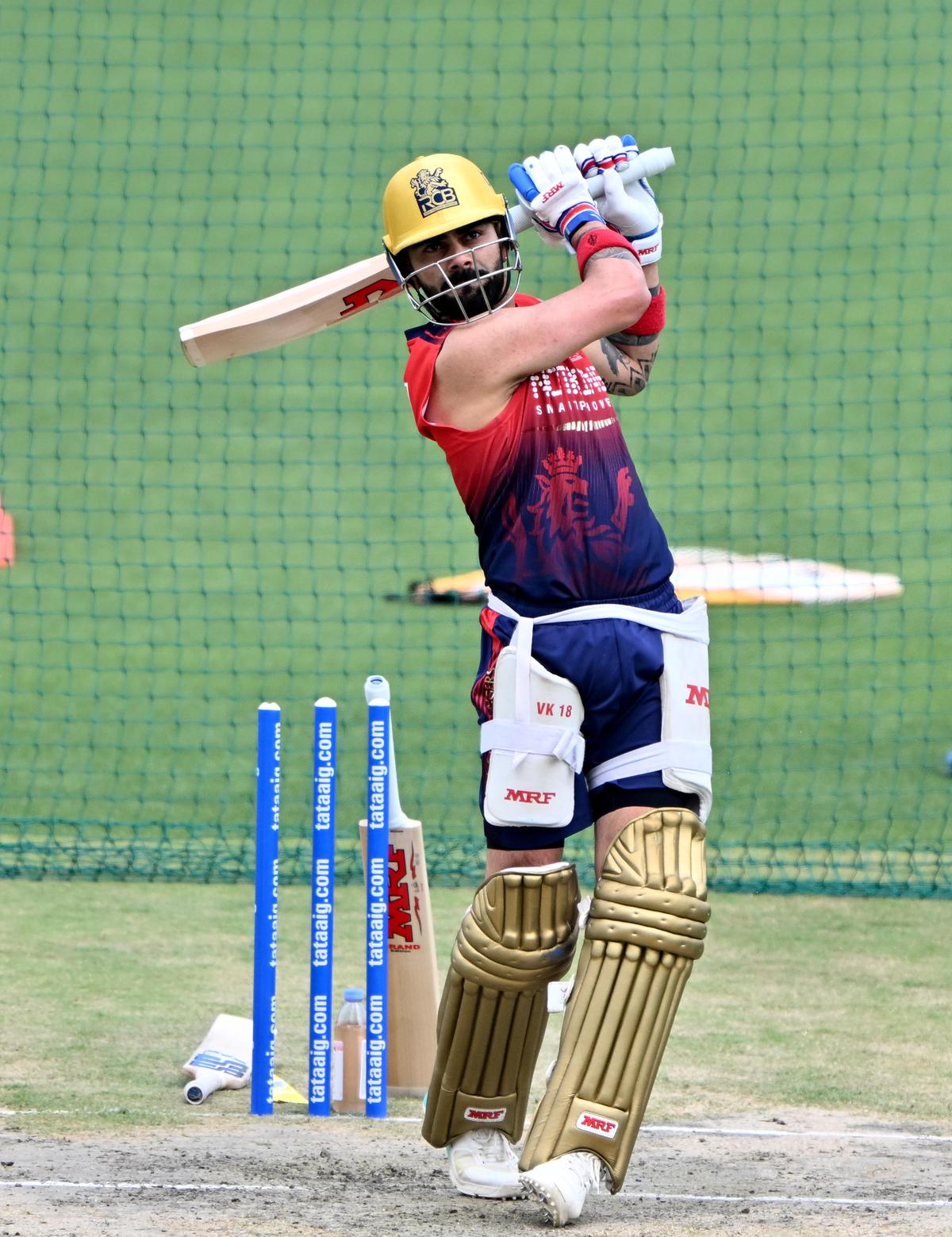 Royal Challengers Bengaluru’s Virat Kohli during the practice session on the eve of the IPL T20 match against Punjab Kings at the HPCA Stadium in Dharamshala, on Saturday, May 16, 2026. Royal Challengers Bengaluru’s Virat Kohli during the practice session on the eve of the IPL T20 match against Punjab Kings at the HPCA Stadium in Dharamshala, on Saturday, May 16, 2026.