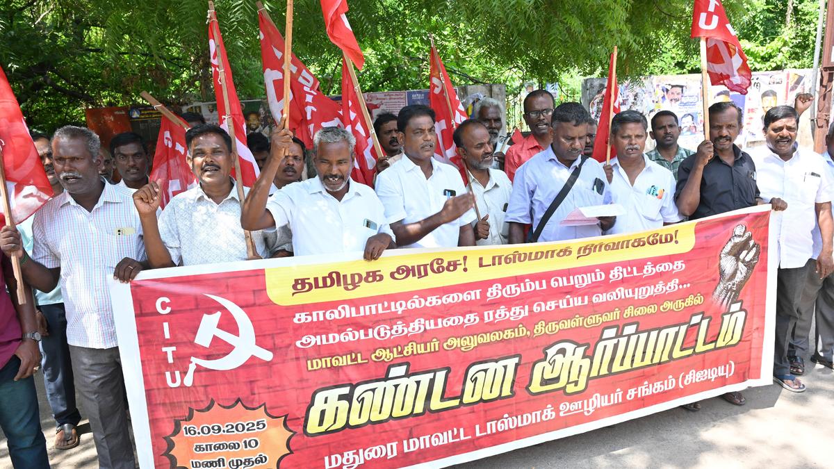 Tasmac workers protest against bottle buyback scheme