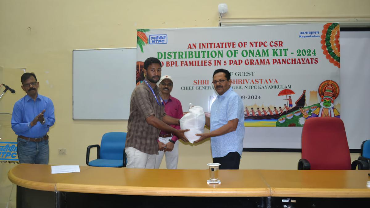 NTPC distributes Onam kits