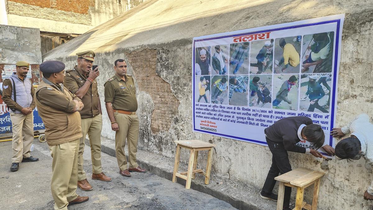 Photos of 74 suspects involved in Sambhal violence pasted in public spaces