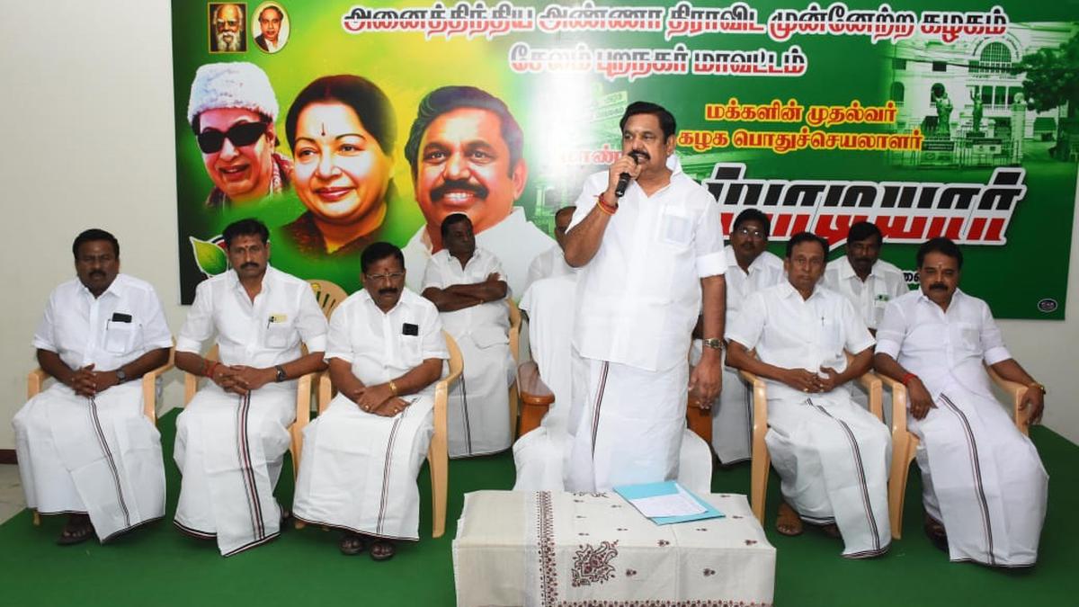 Tamil Nadu Speaker functioning like DMK worker in Assembly, alleges Edappadi