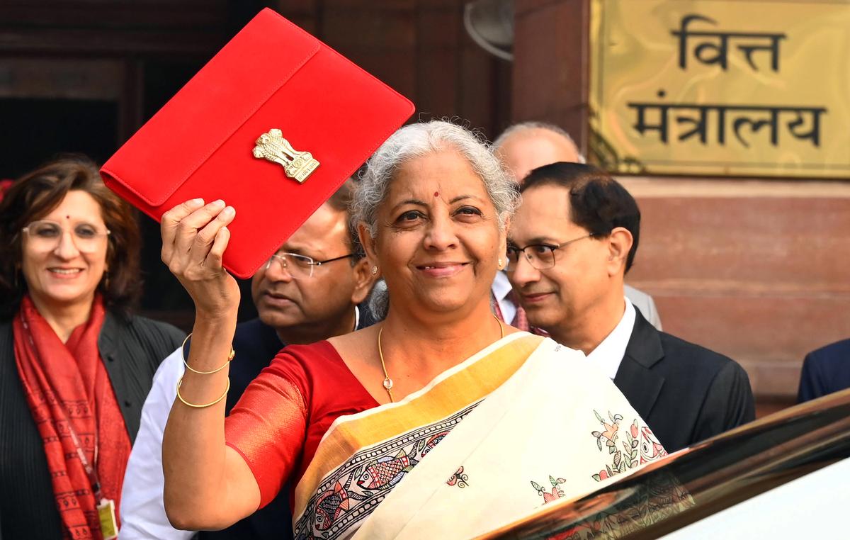 Finance Minister Nirmala Sitharaman presents the budget