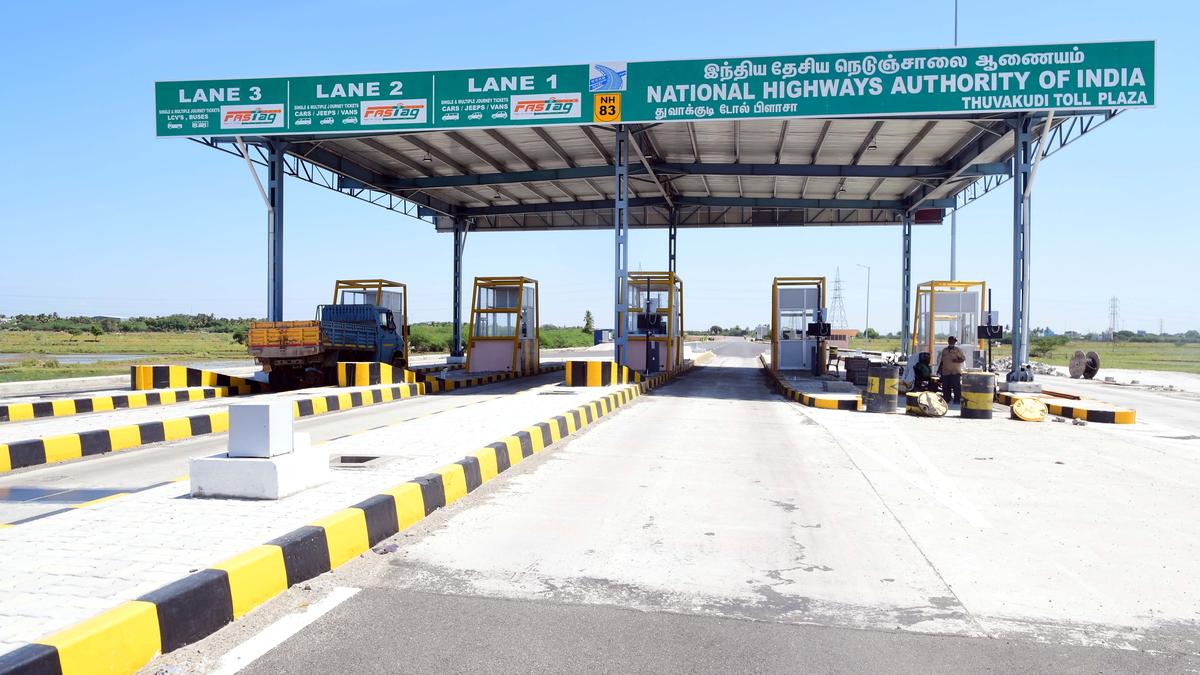 National Highways Authority of India notifies user fee for Thuvakudi toll plaza