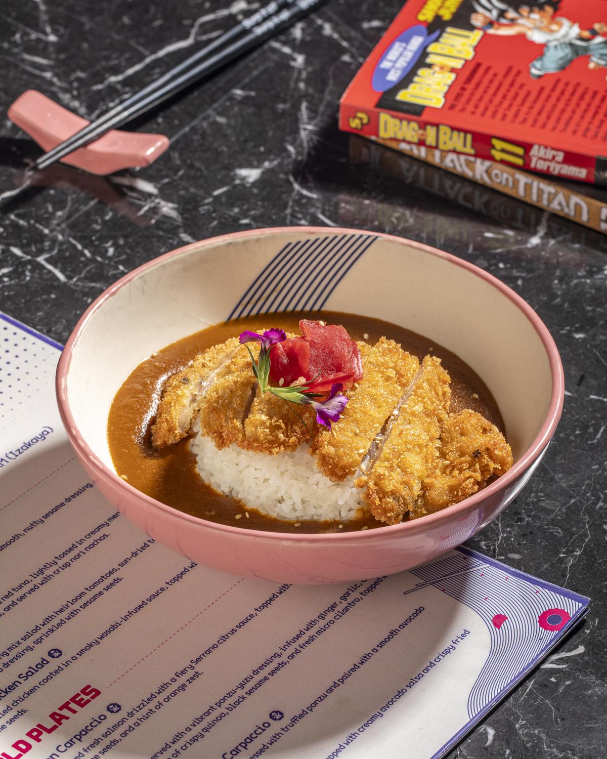 The chicken katsu bowl