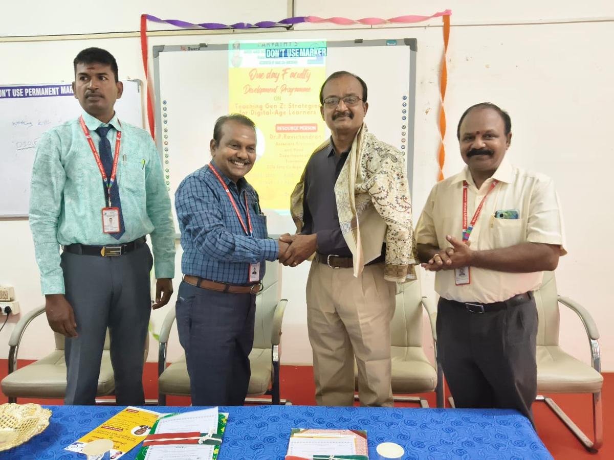 Parvathy’s Arts and Science College, Dindigul, organised a Faculty Development Programme.