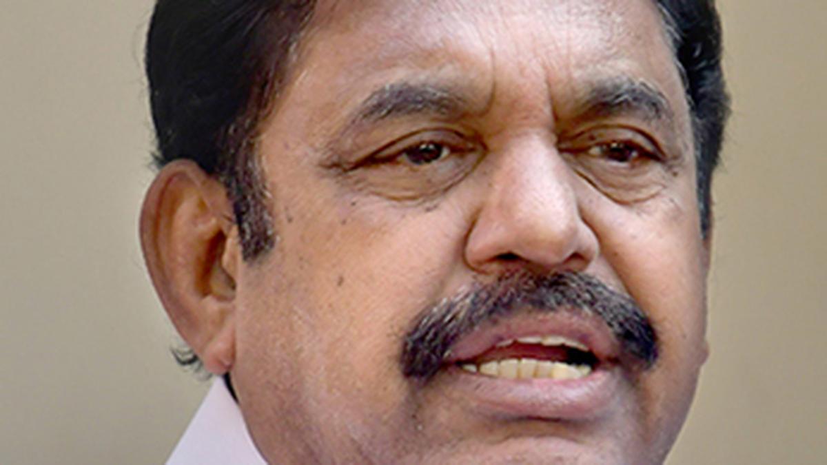 Leader of Opposition Palaniswami questions T.N. government on ballooning debt situation
