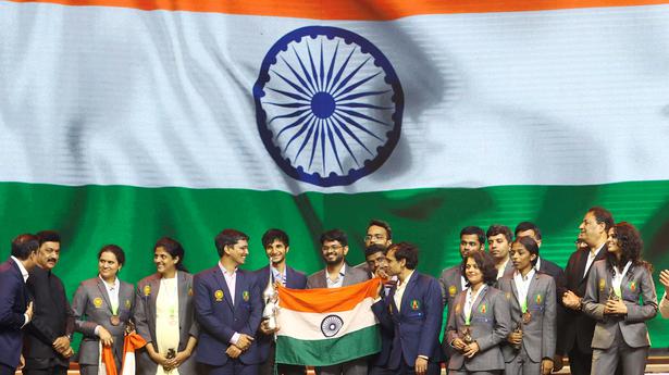 Tamil Nadu to honour both medal-winning Indian chess teams with ₹1 crore each