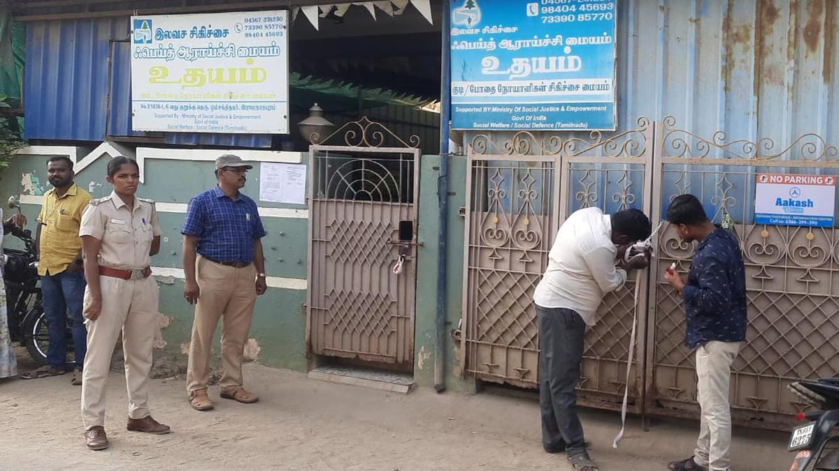 De-addiction centre sealed in Ramanathapuram