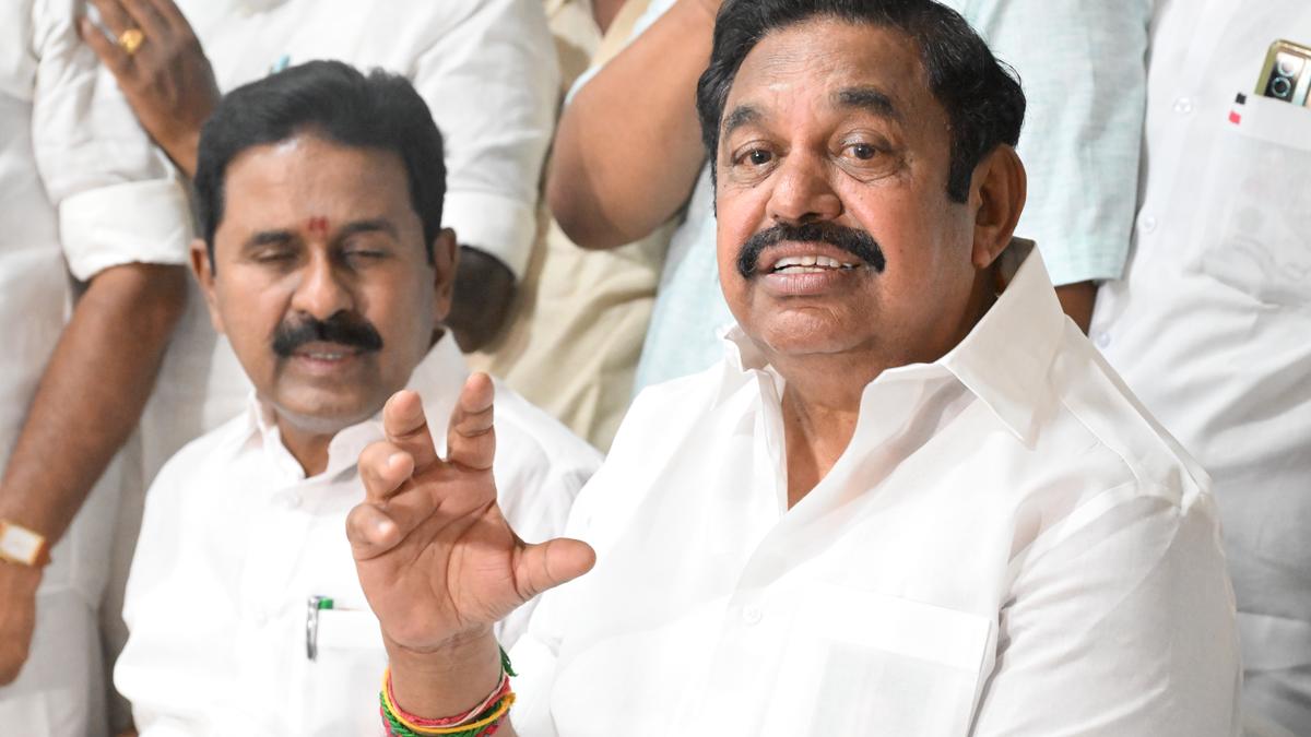 Palaniswami slams DMK govt. over maintenance of Rajiv Gandhi Government General Hospital