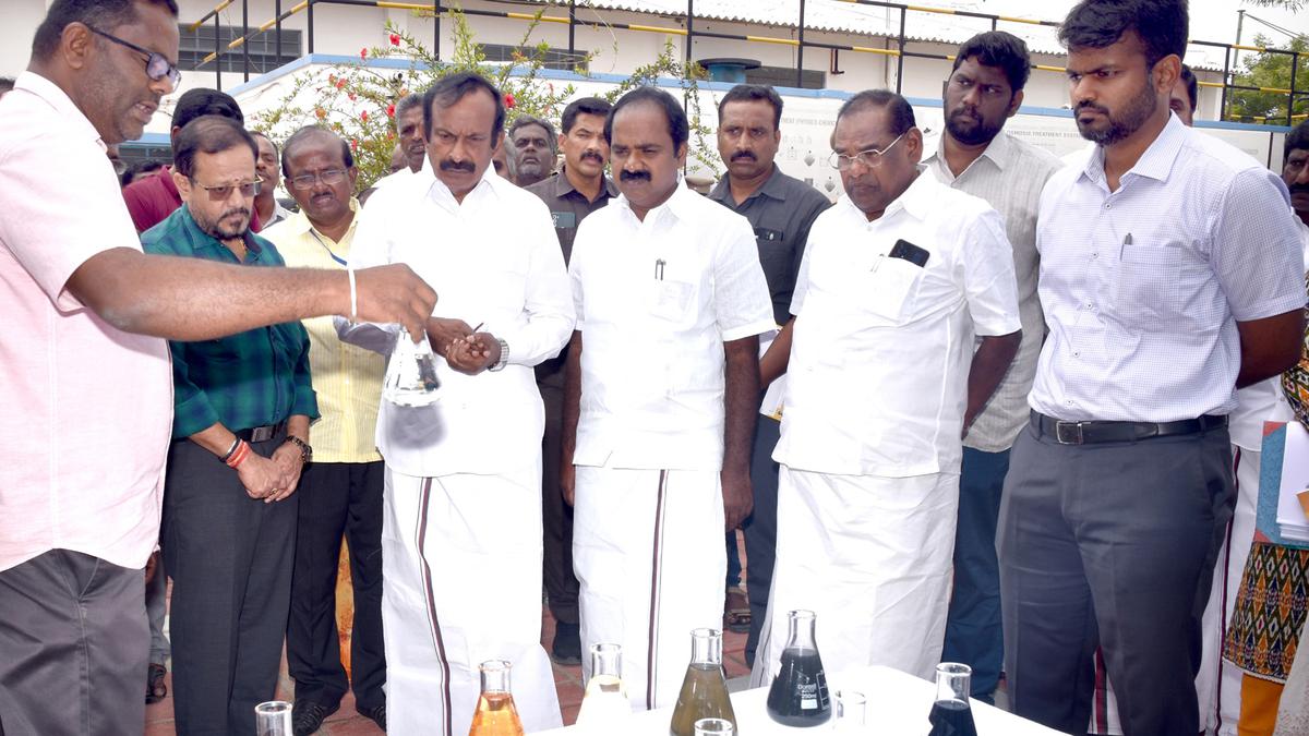 Ministers inspect zero-liquid discharge units at Perundurai Sipcot