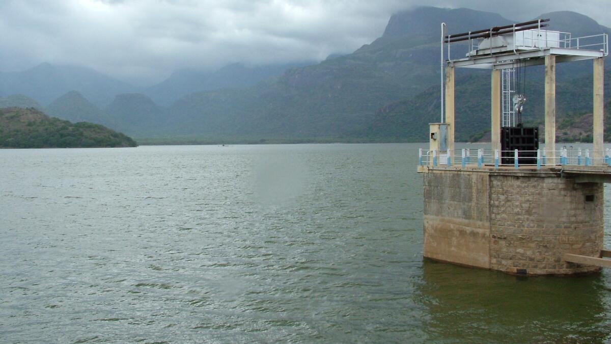 Amaravathy water level reaches the brim, despite releasing 4.5 tmc of surplus water