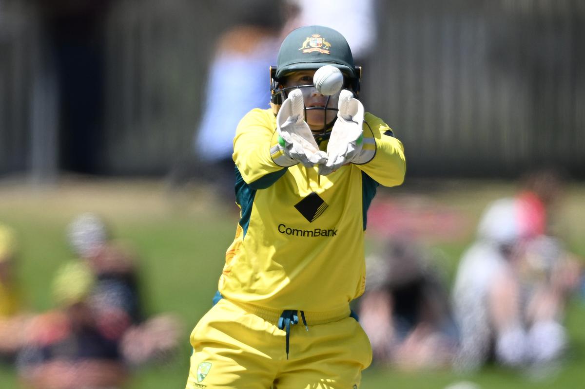 Eye on the ball: Healy might not have been the game’s most stylish wicketkeeper, but she was among the most effective