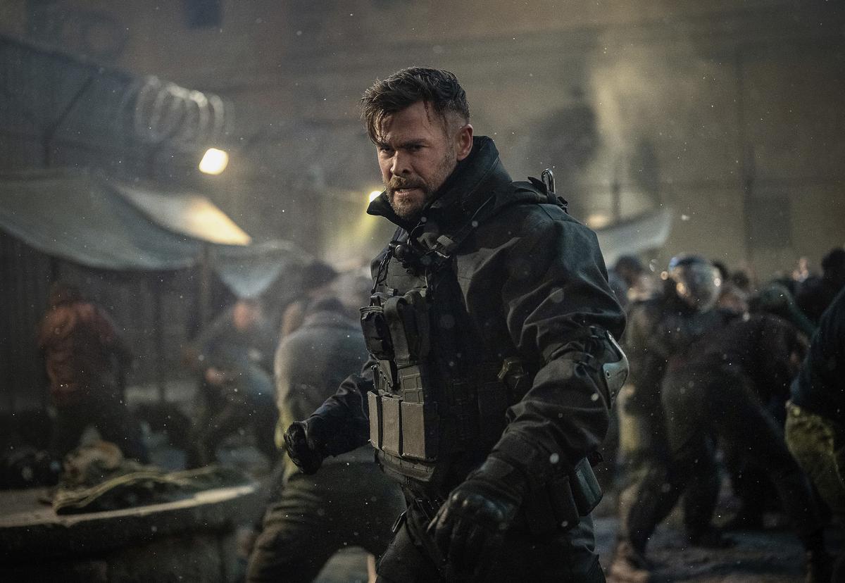 Chris Hemsworth in a still from ‘Extraction 2’