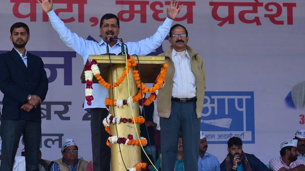 M.P. civic polls | In a similar pitch, both Kejriwal and Owaisi accuse Congress, BJP of having a ‘secret pact’