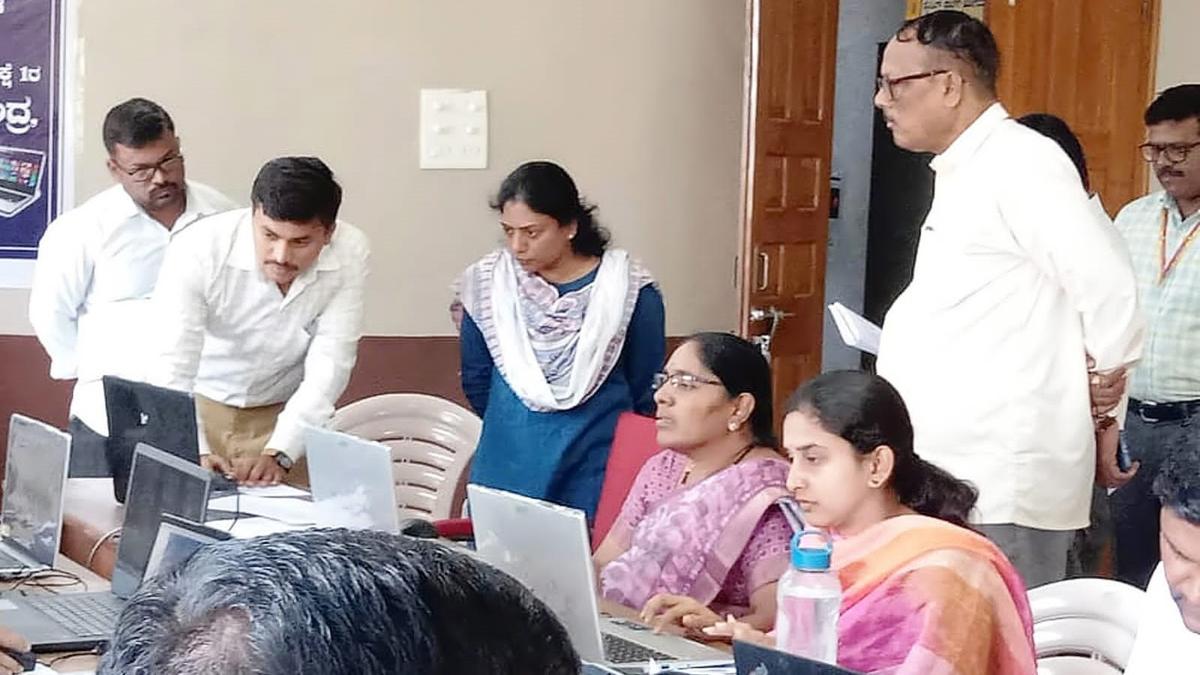 Additional Commissioner checks functioning of SSLC Webcasting network