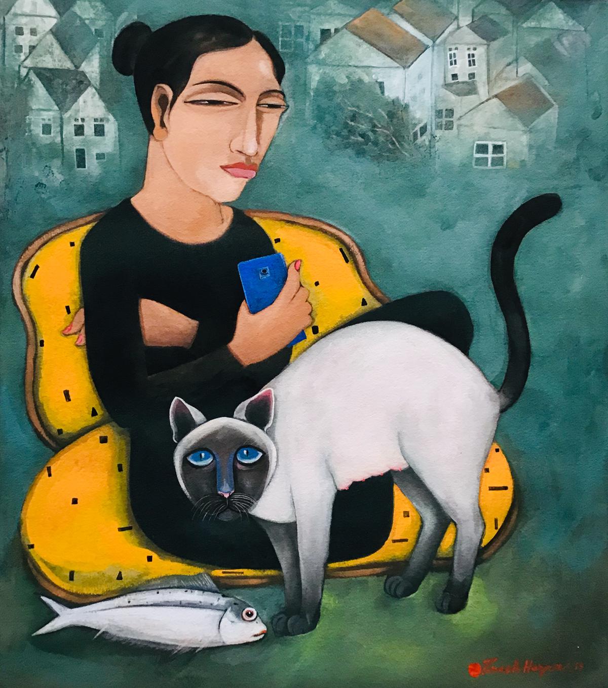 Townhouse by artist Paresh Hazra 