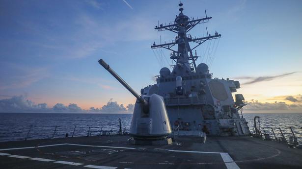 U.S. Navy ship again sails near disputed South China Sea islands