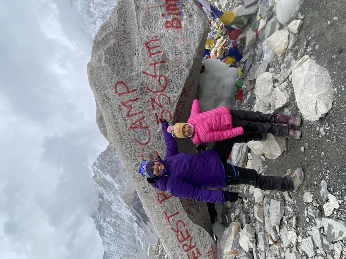 Veera Wadhwaney Dahiya at the EBC with her mother Sneh Wadhwaney