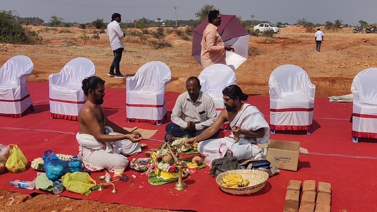 Vastu pooja performed for AIIMS in Madurai; MP slams move as publicity stunt