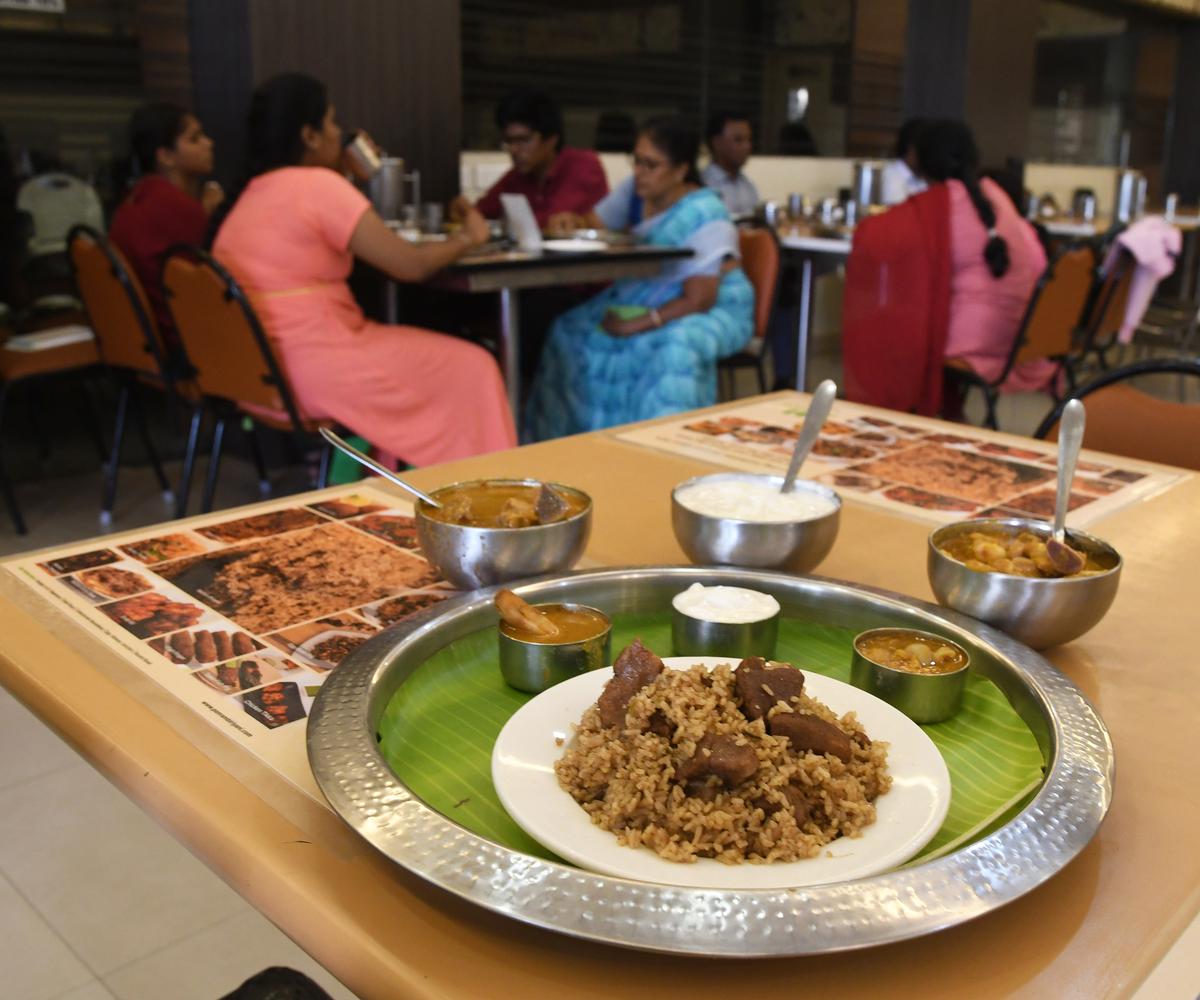 The biryani at Ponram is made of local ingredients and a masala made with their own blend of spices. 