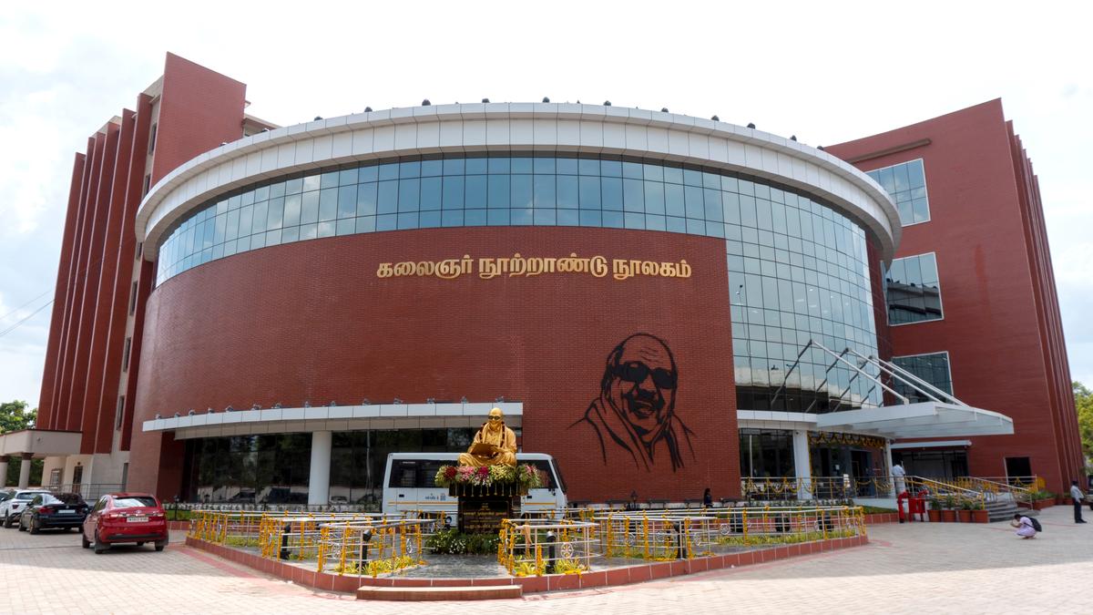 Leak in Kalaignar Centenary Library during rains: AIADMK legislator
