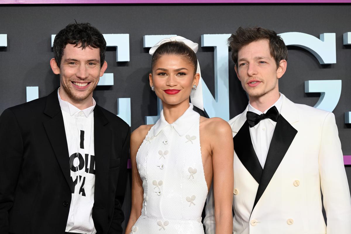 Josh O’Connor, Zendaya and Mike Faist attend the ‘Challengers’ UK Premiere at Odeon Luxe Leicester Square 