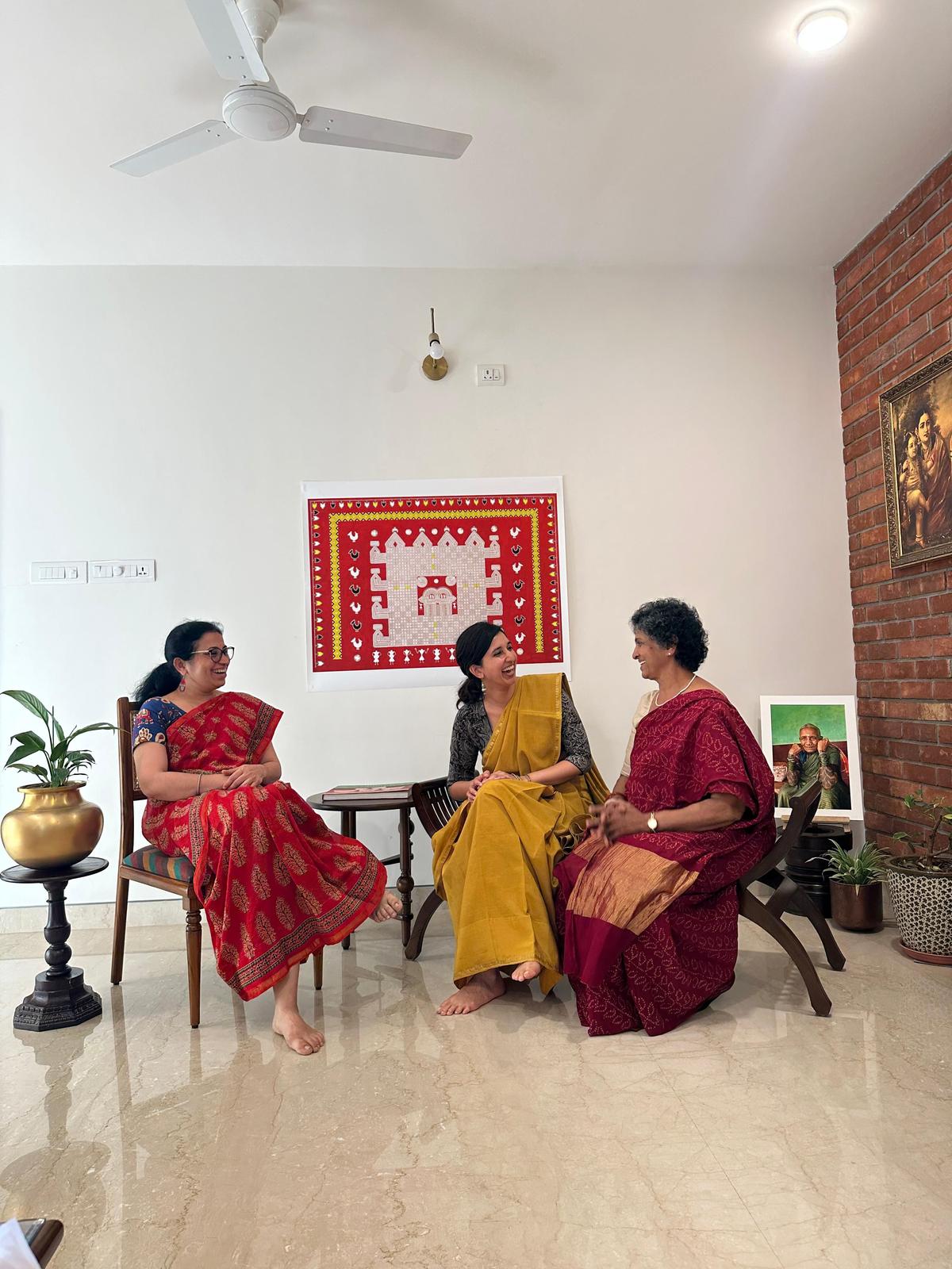 CFRIA Book team (L to R): Smitha Tumuluru, Namrata Cavale and CFRIA founder Geetha Bhat