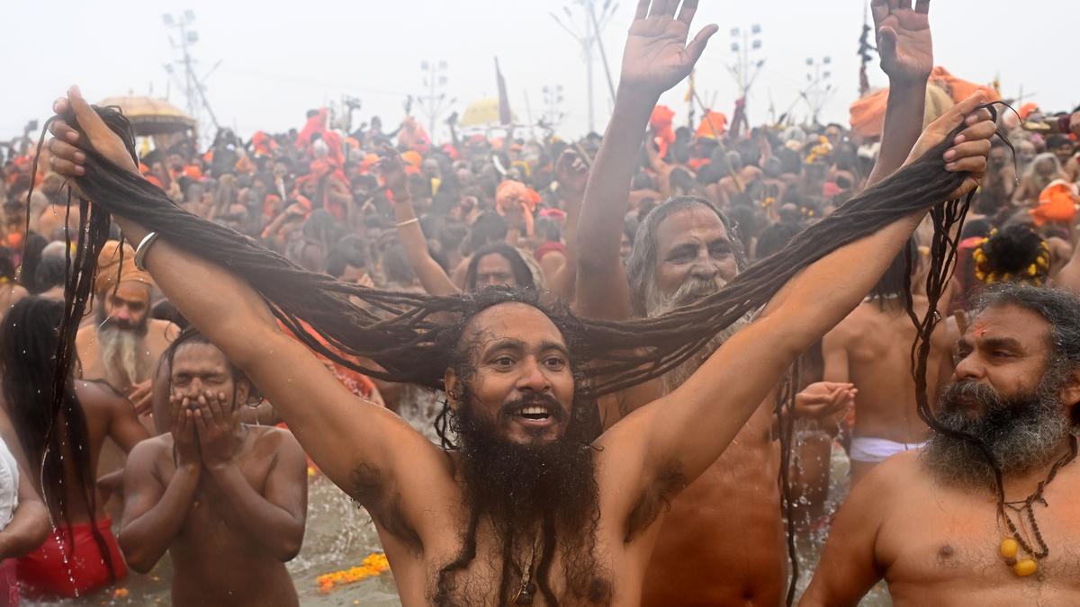 In pictures | Maha Kumbh Mela draws sea of devotees at Triveni Sangam