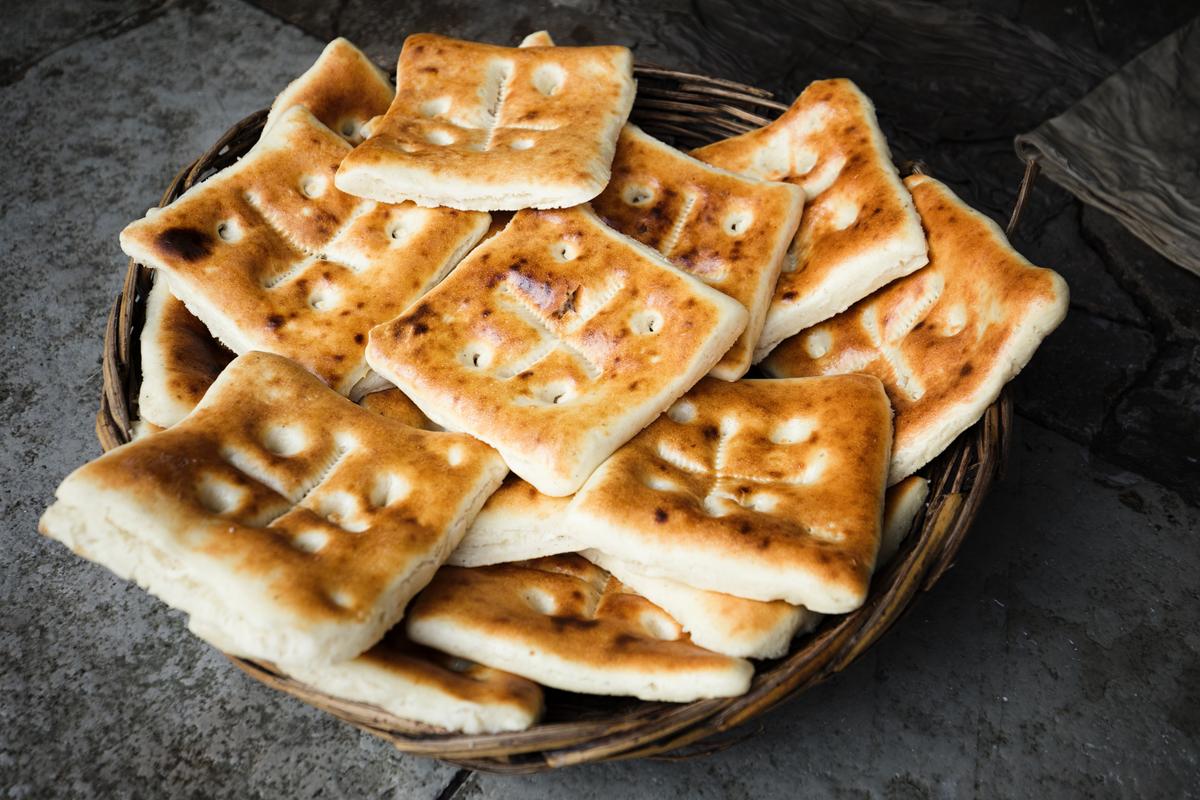 Each naan is priced at ₹20 Each naan is priced at ₹20