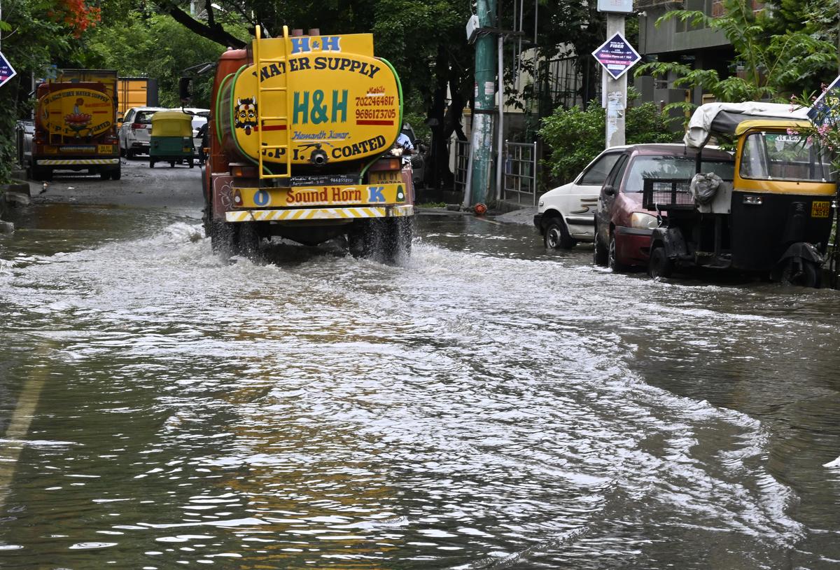 BTM layout landscape in Bangalore after rains on Tuesday. BTM layout landscape in Bangalore after rains on Tuesday.