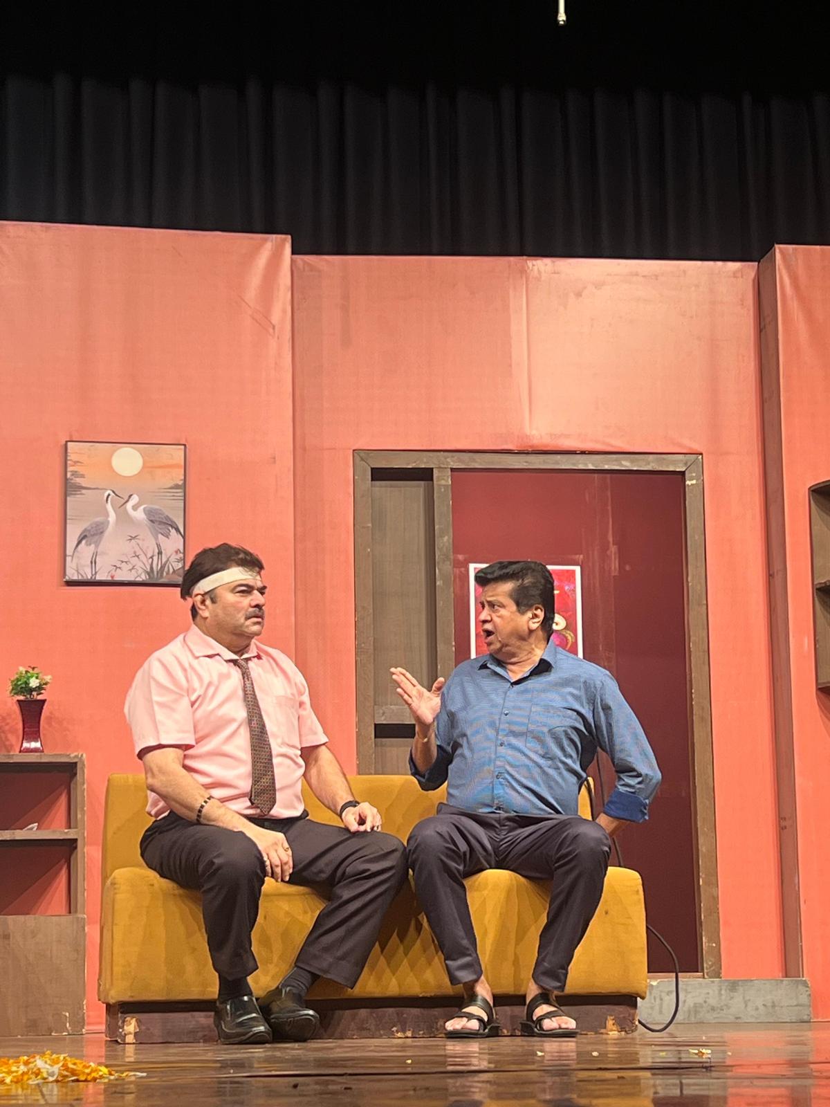 Prashant Damle and Vinay Yedkar in the play