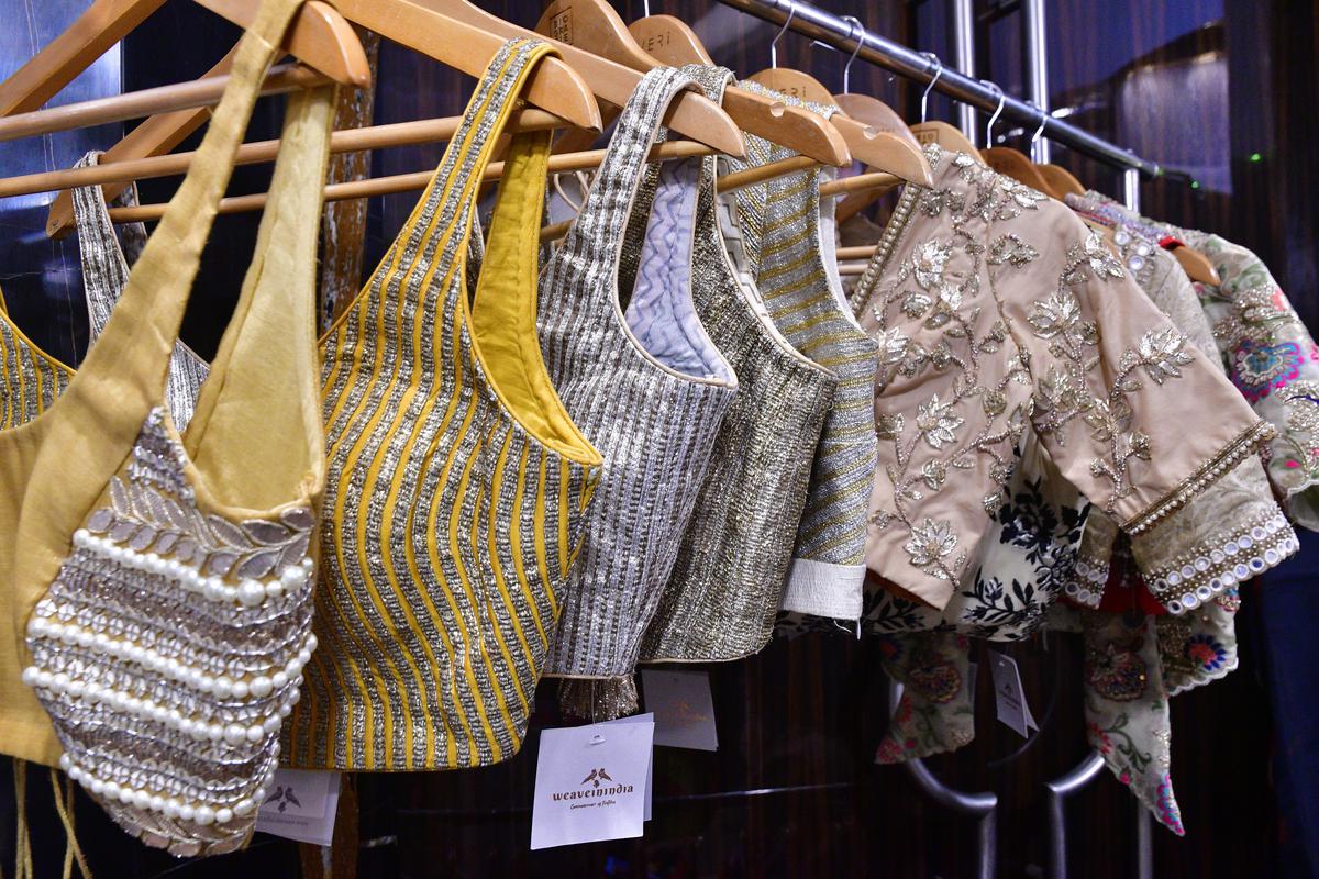 Ready-made blouses in handmade designs 