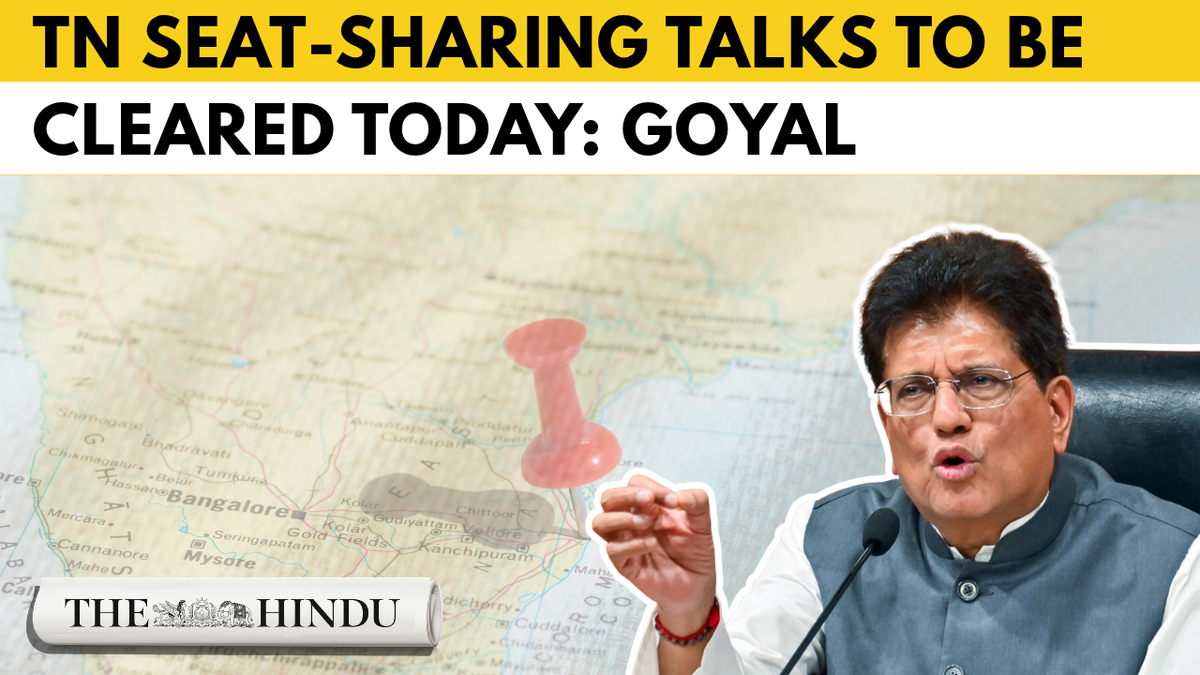 TN Polls: Piyush Goyal says NDA seat-sharing to be finalised today, expresses confidence of victory
