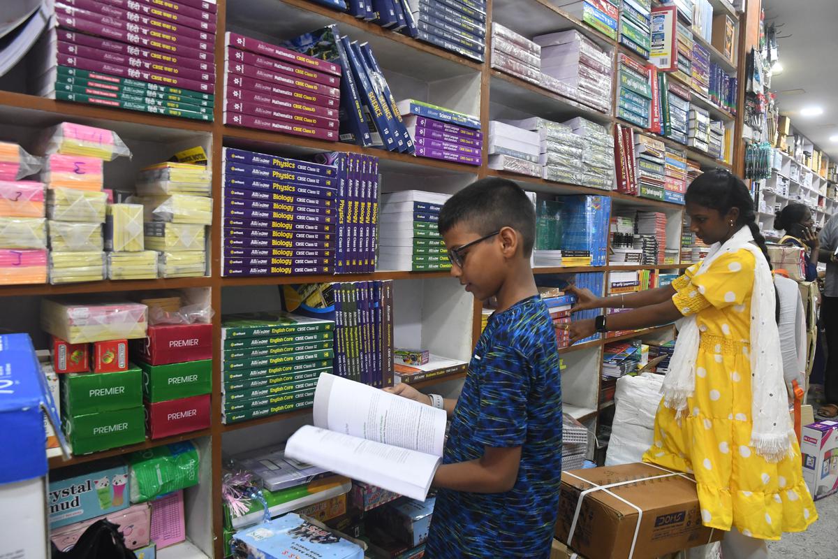 Ahead of School re - opening  children, parents and teachers buying stationery materials at Bunder Street, Parrys Corner.