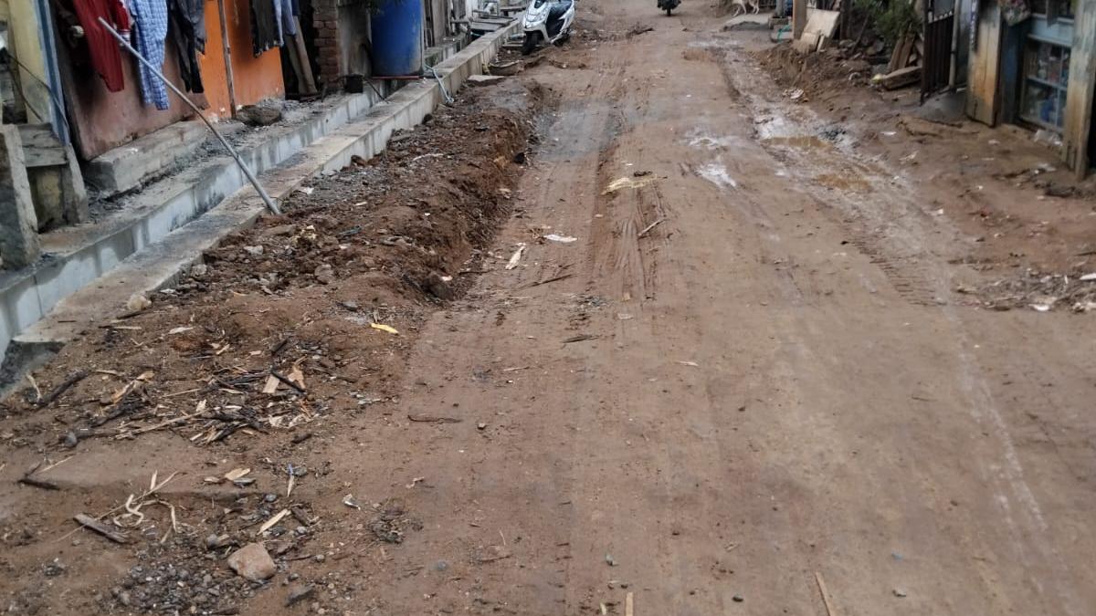 Underground drainage scheme work leaves roads, pipelines in a shambles in Ward 38 in Tiruchi