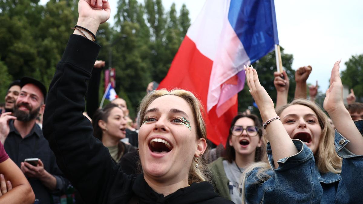 French leftists win most seats in elections, pollsters say; far right falls to third