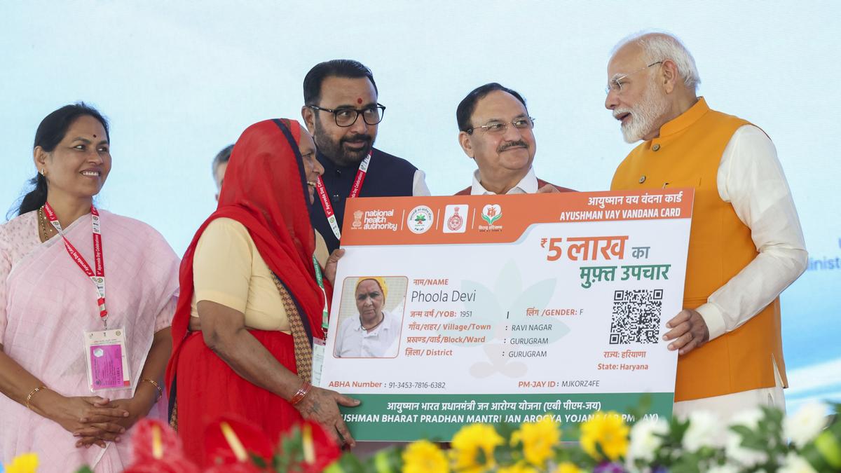 About 14 lakh Ayushman Vay Vandana cards created for senior citizens aged 70, above: Centre