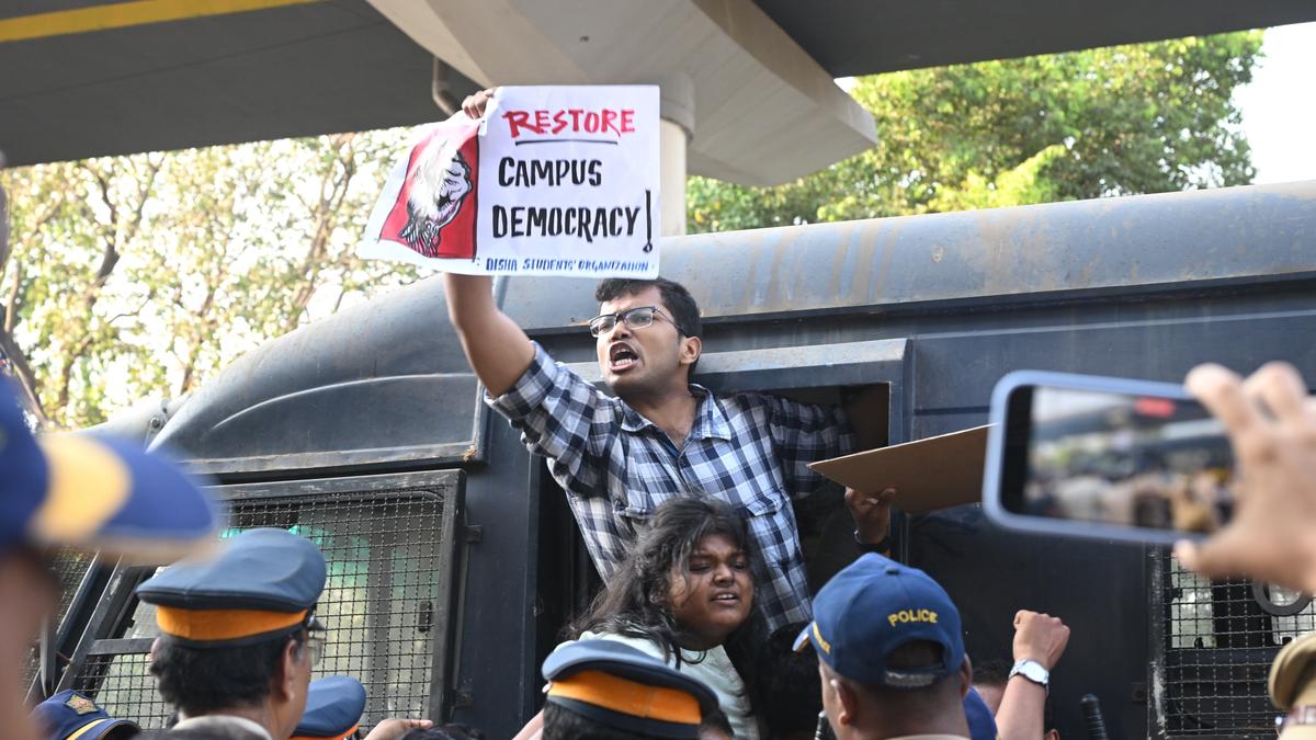 Activists, students detained for staging protest over the suspension of TISS student  