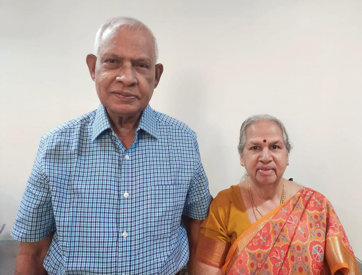 With his wife NC Lakshmi 