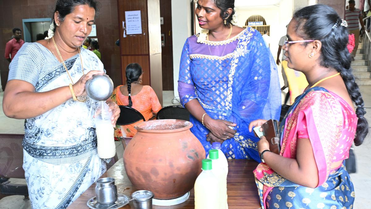 Women SHGs launch ‘padhaneer’ sales in Thoothukudi collectorate